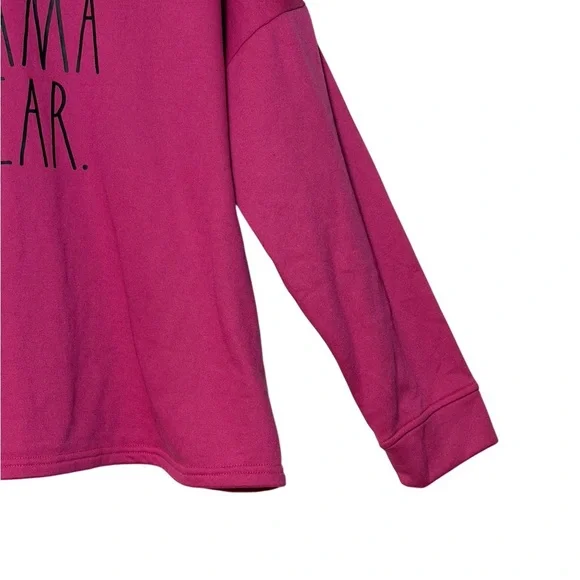 Rae Dunn “Mama Bear” pink Crewneck sweatshirt size medium - Picture 4 of 8